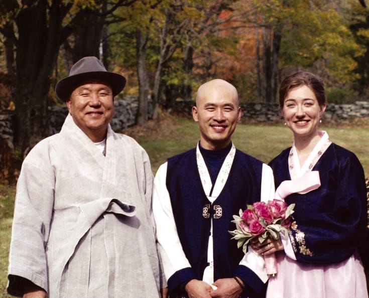 Ilmee Sunim's Zen master, Simong Sunim, travled from Korea to join Ilmee and Sumi for their wedding.