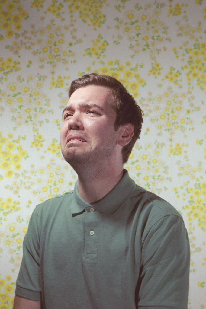Man crying.