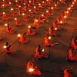 You know that photo of “100,000 monks praying for world peace”?