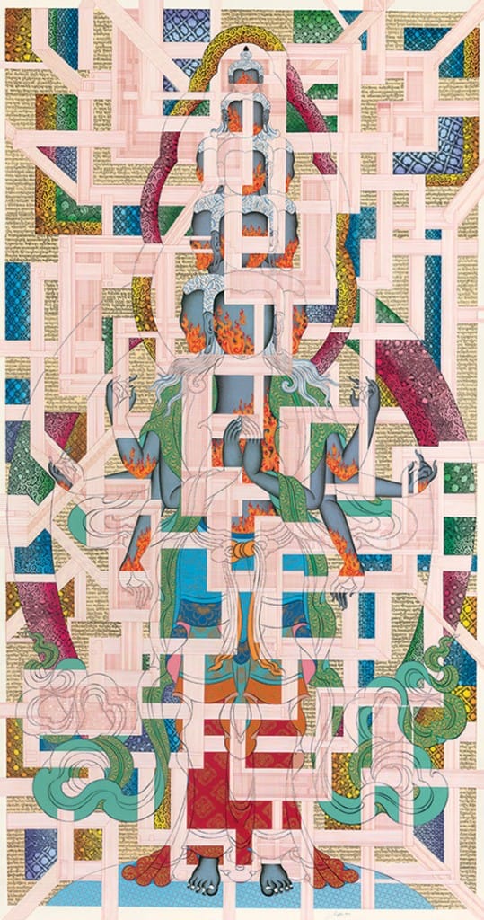 Tenzing Rigdol, "Pin Drop Silence Eleven-Headed Avalokiteshvara" (2013)
