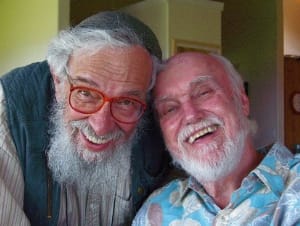 Zalman with Ram Dass in 2008. Photo: Joan Halifax.