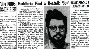 Allen Ginsberg Beatnik Spy Vietnam New York Times Lion's Roar Buddhism