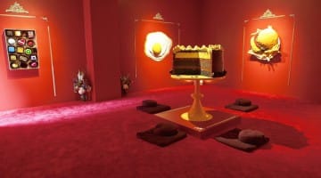 UNIX Gallery Peter Anton Food foodhist temple foodhism buddhism gourmey sculpture chelsea new york city cake pizza dharma burger