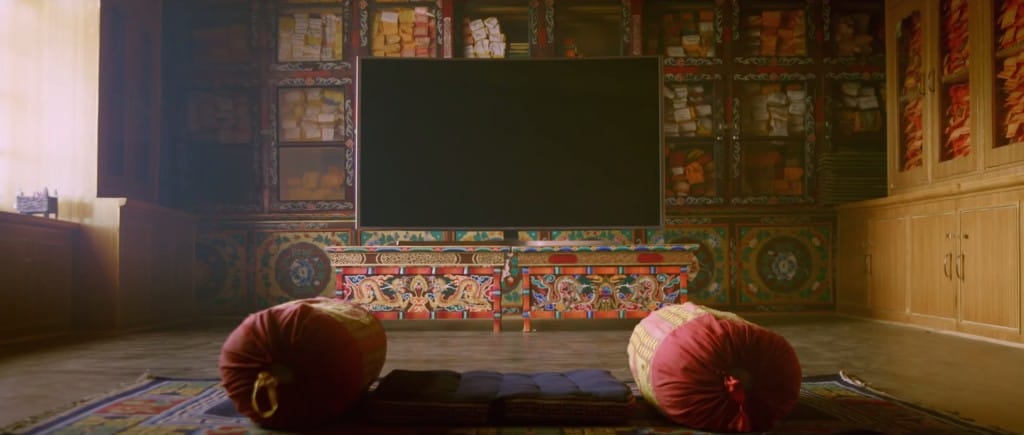 ladakh, monastery, india, samsung, tv, binge, marathon, netflix, technology, lion's roar, buddhism, contest, catch up grant