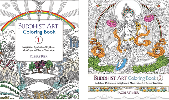 Buddhist Art Colouring Books