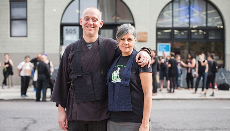 Brooklyn Zen Center founders Greg Snyder and Laura O'Laughlin. Photo by A. Jesse Jiryu Davis.