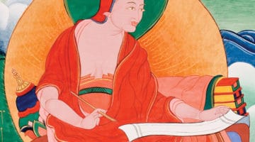 Painting of Indian monk Vasubandhu.