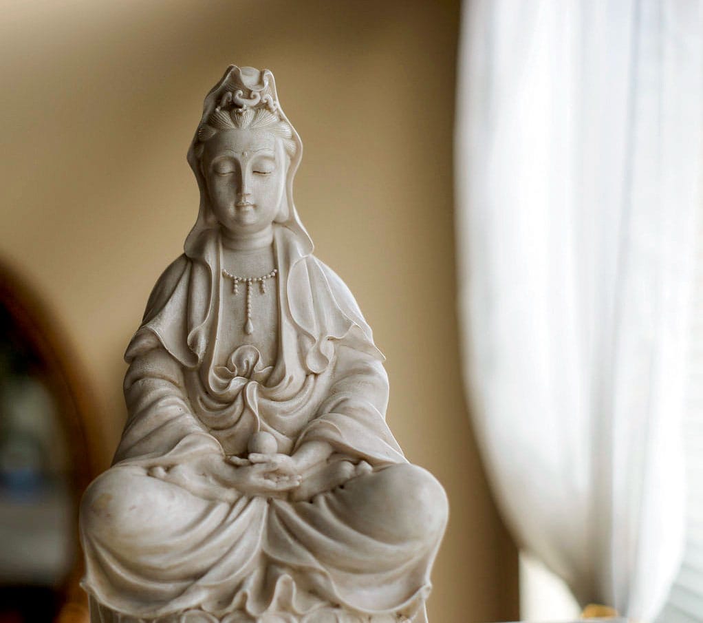 Kwan Yin statue.