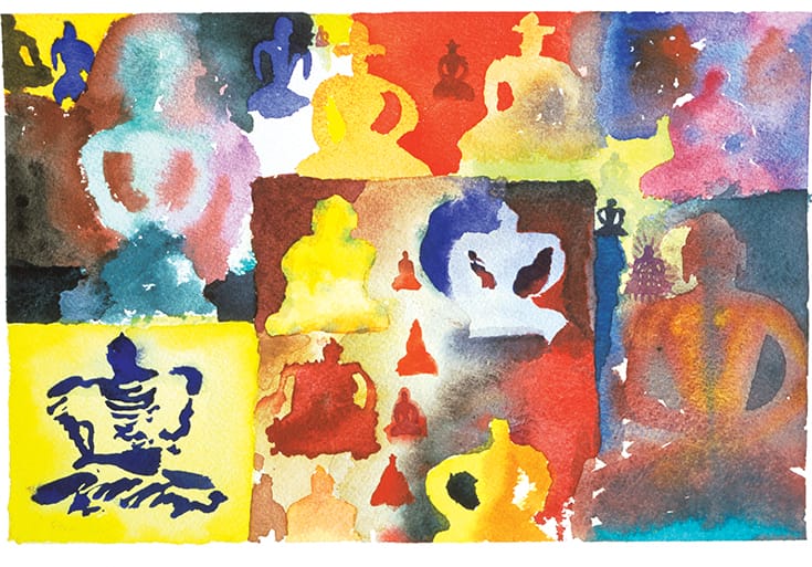 Spiritual But Not Religious. Painting.