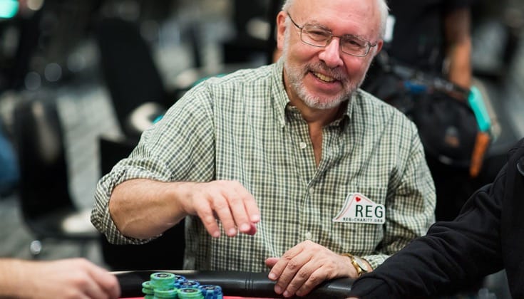 Scott Wellenbach playing poker.