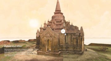 Bagan temple in virtual reality.