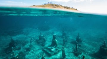 Buddhas on the bottom of the ocean.