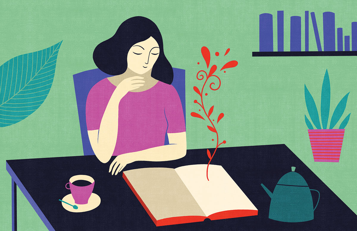 Woman reading