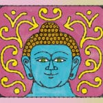 Why is the Buddha depicted with a bump on top of his head?