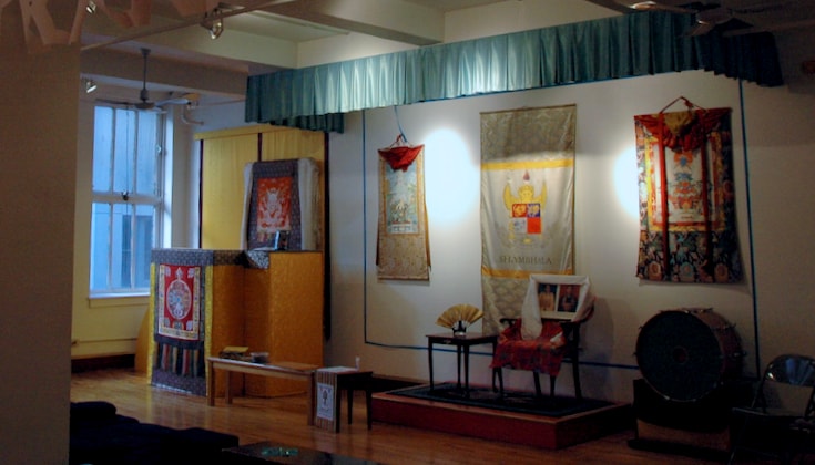 Shrine room of Shambhala center.
