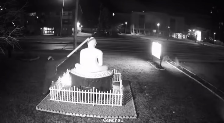 Screenshot from surveillance footage