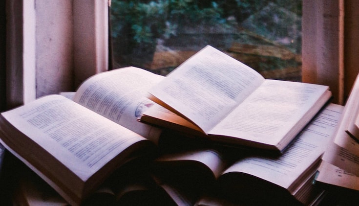Pile of books.