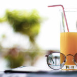 Drinking Orange Juice