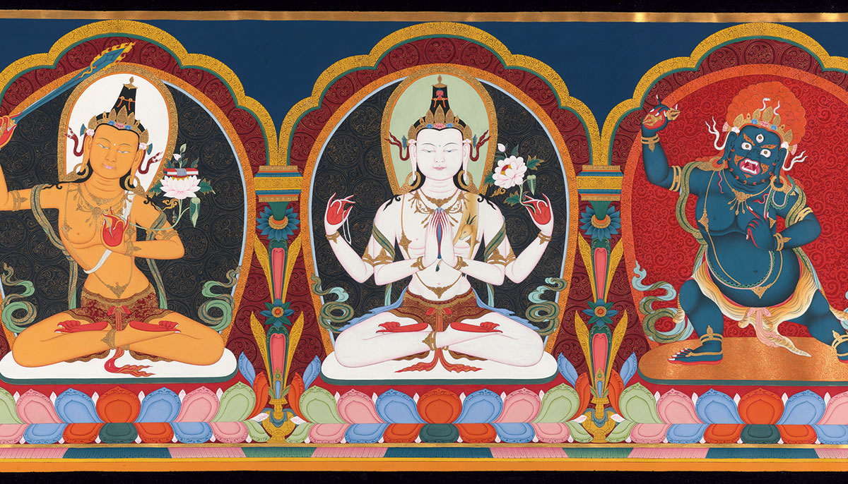 Painting of primordial bodhisattvas
